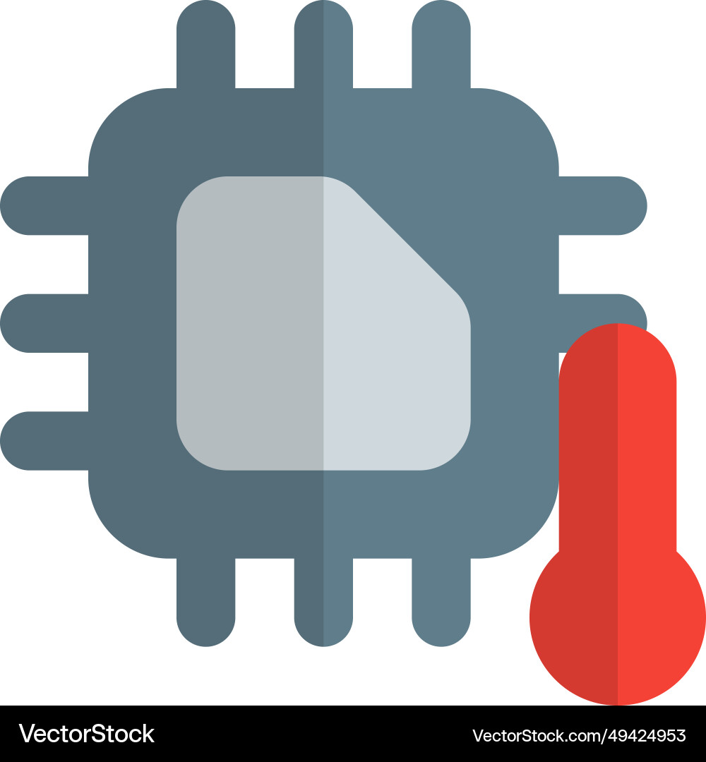 Monitoring or control of temperature in microchips vector image