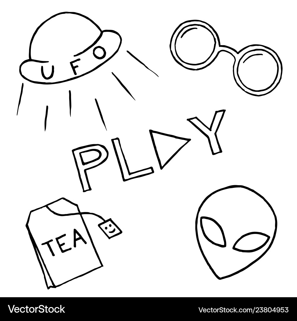 Patch set on white background vector image