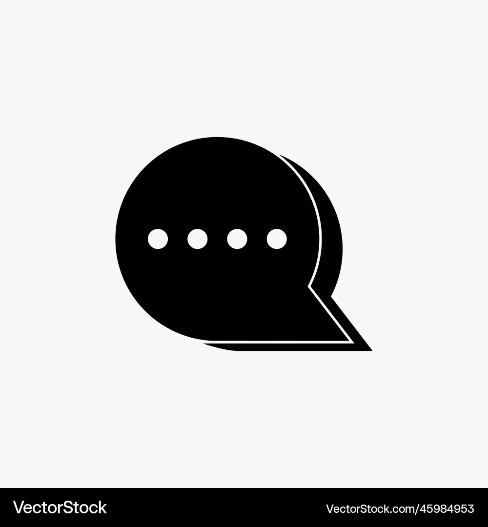 Speech bubble icon message Speech bubble icon message vector image