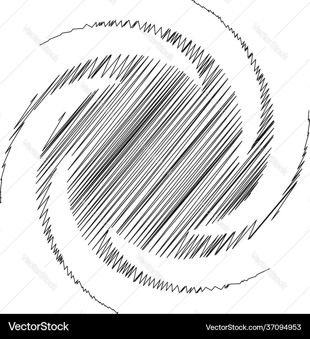 Spiral swirl twirl design element with sketchy Spiral swirl twirl design element with sketchy vector image
