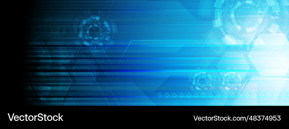 Tech Hexagon Abstract Background vector image
