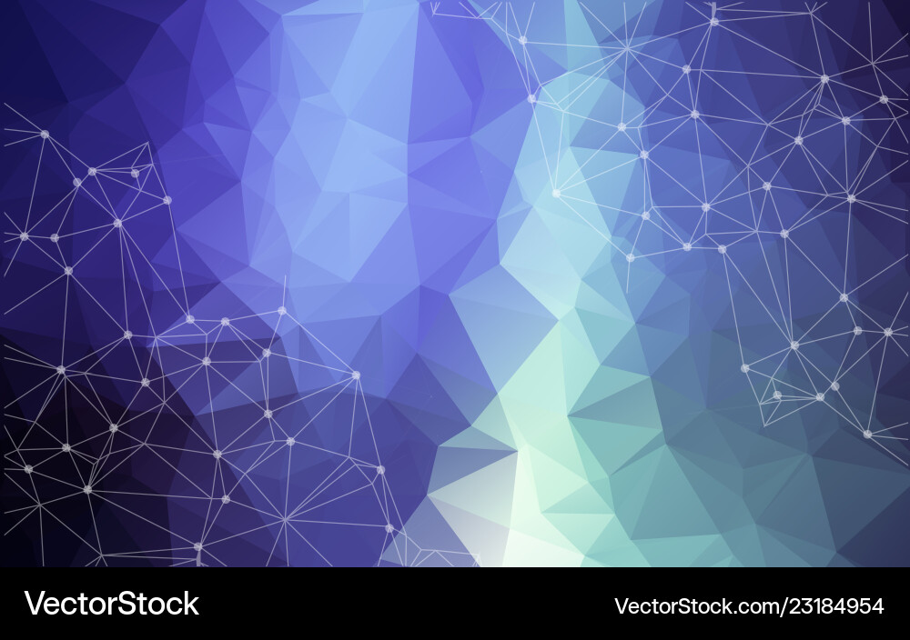 Abstract polygonal space low poly dark background Abstract polygonal space low poly dark background Vector Image