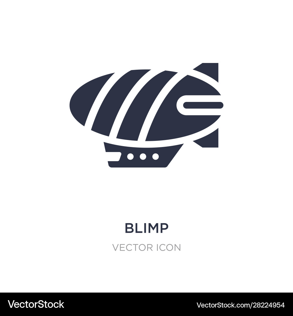 Blimp icon on white background simple element Blimp icon on white background simple element vector image