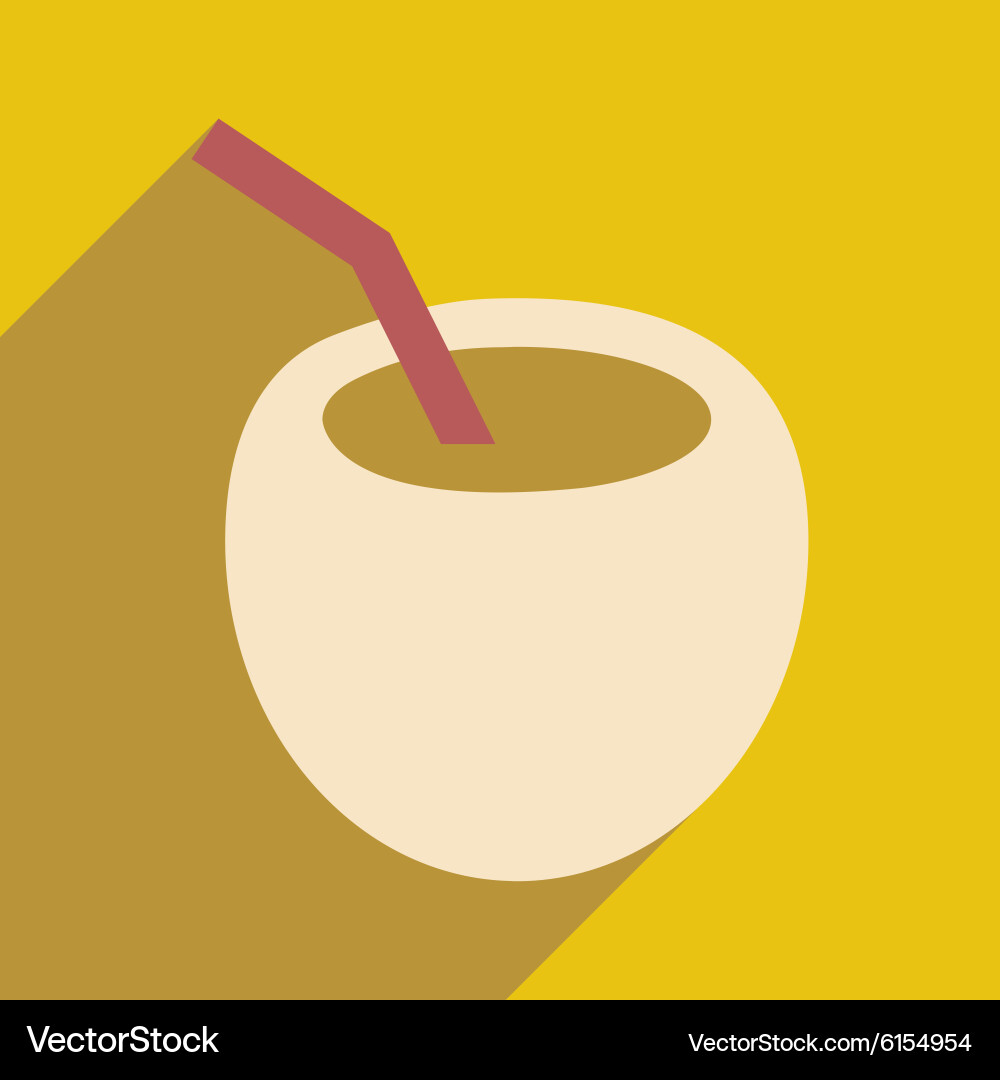 Flat with shadow icon and mobile application vector image