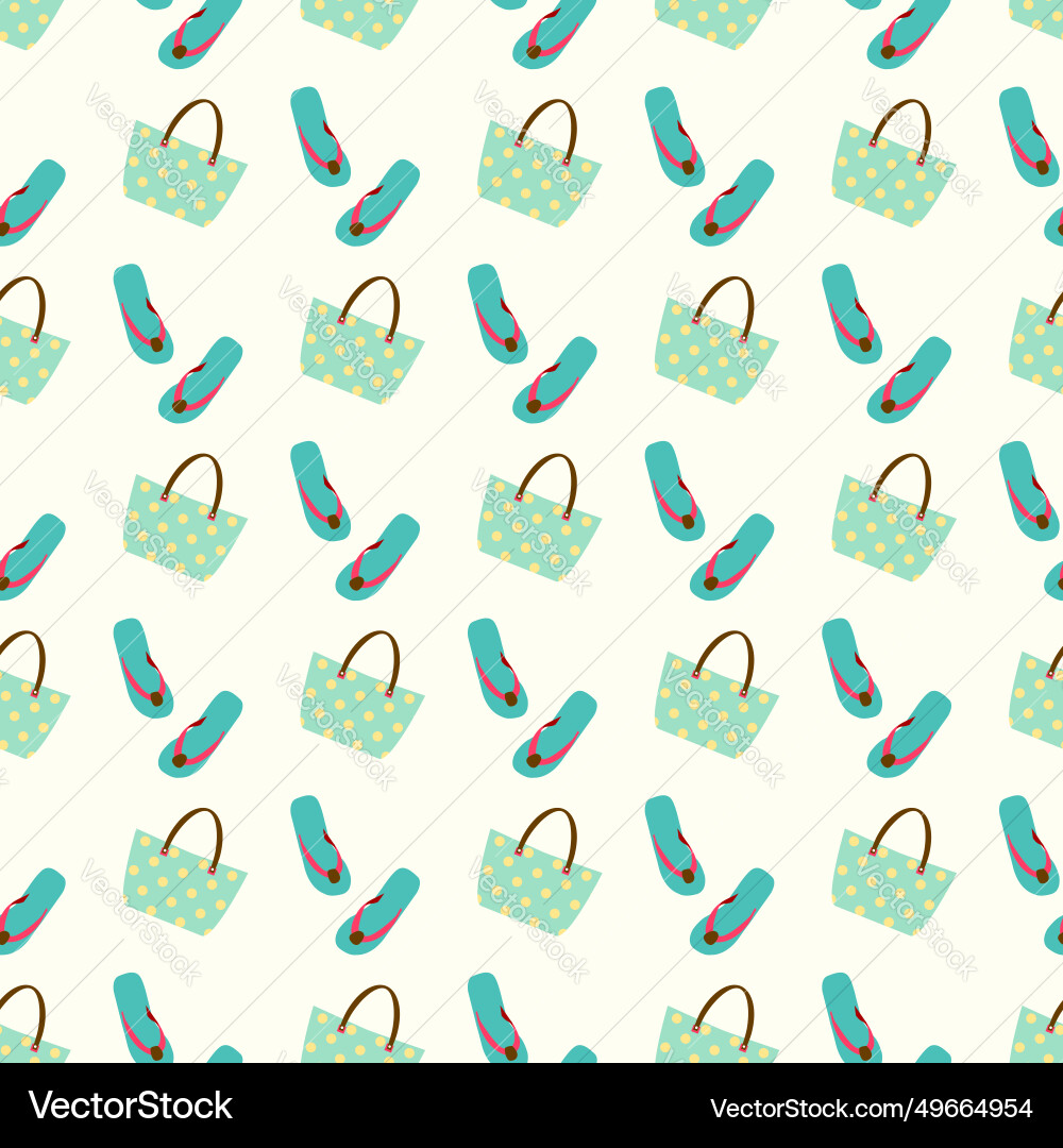 Flip flop print pattern seamless Vector Image