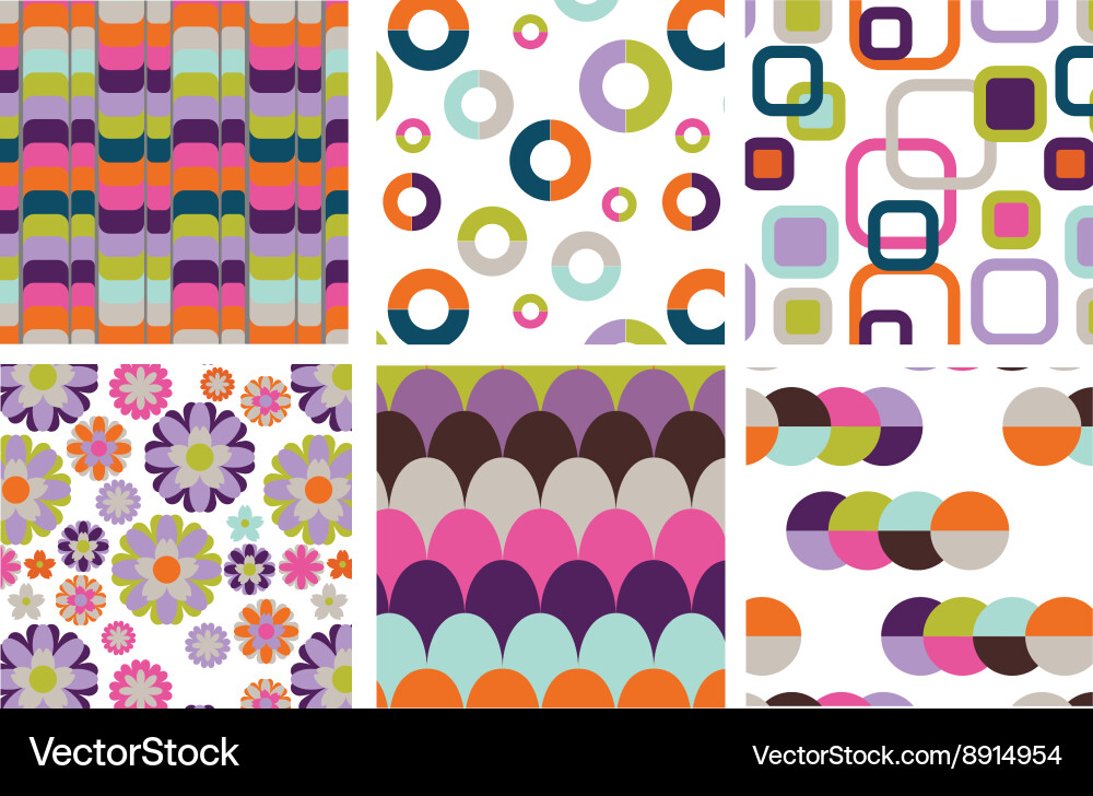 Geometric Pattern Collection vector image