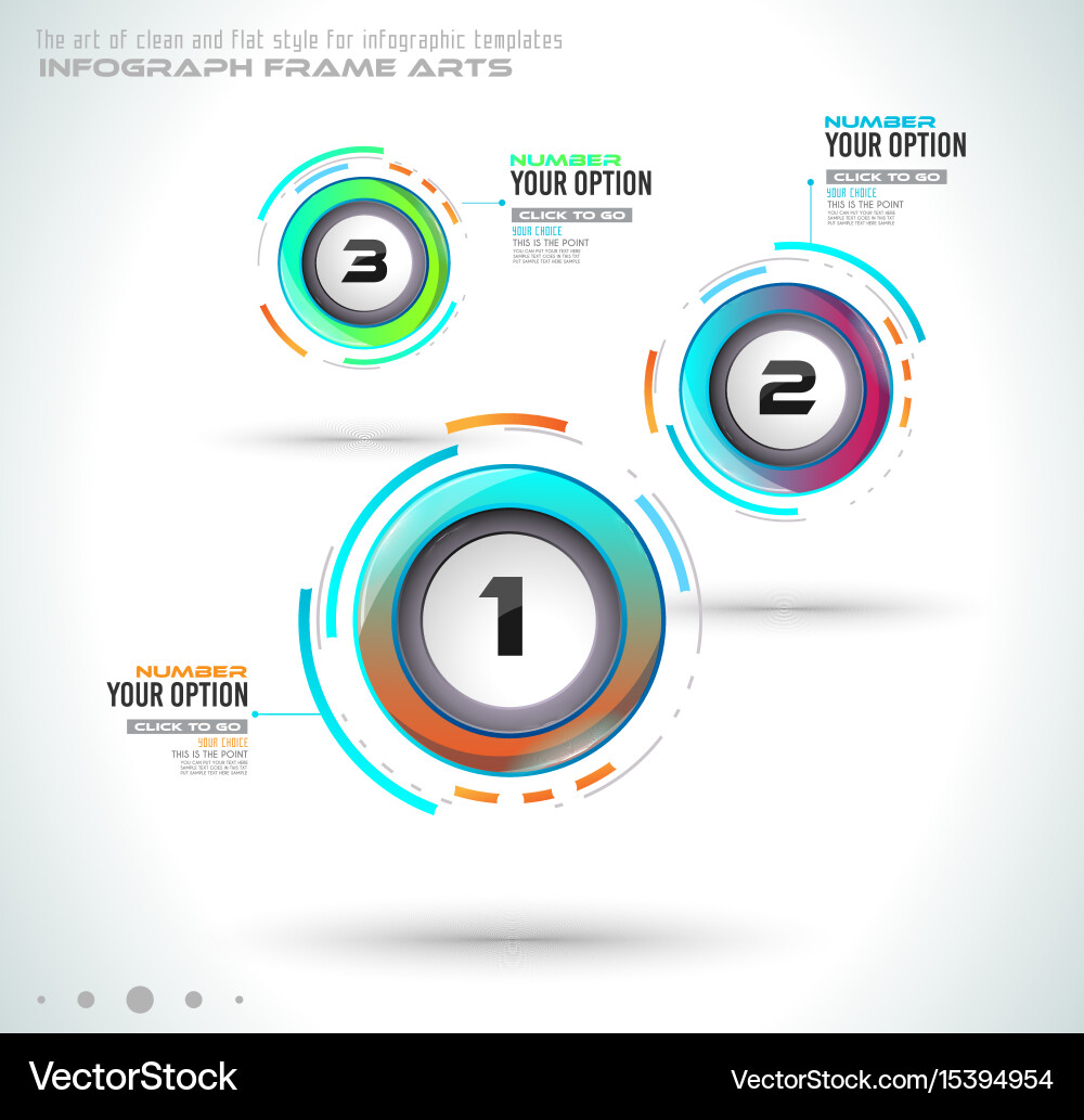 Infograph template with multiple choices vector image
