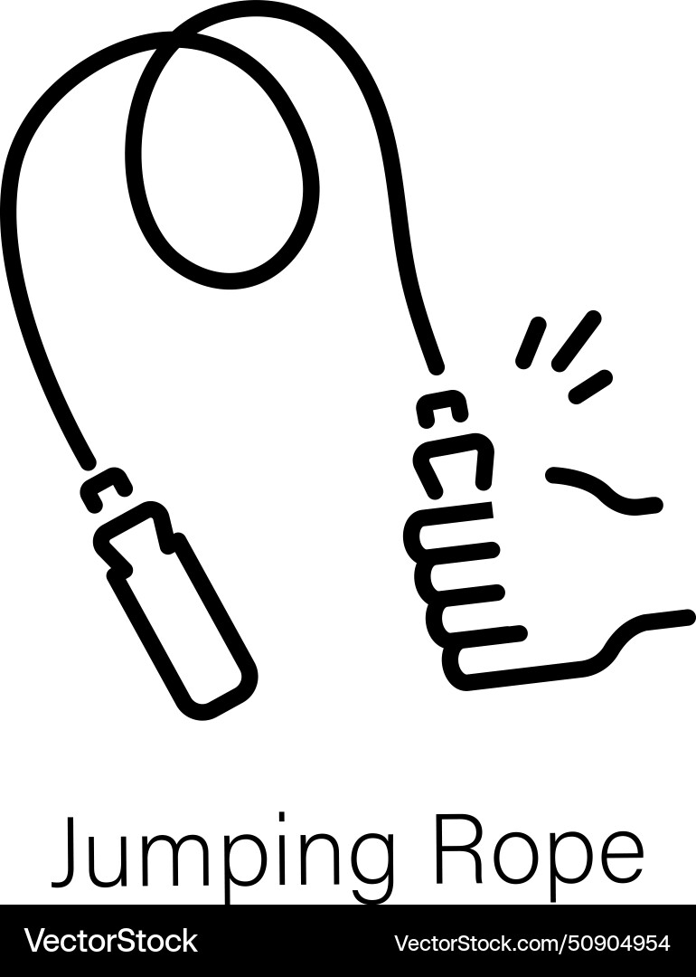 Jumping rope Royalty Free Vector Image - VectorStock
