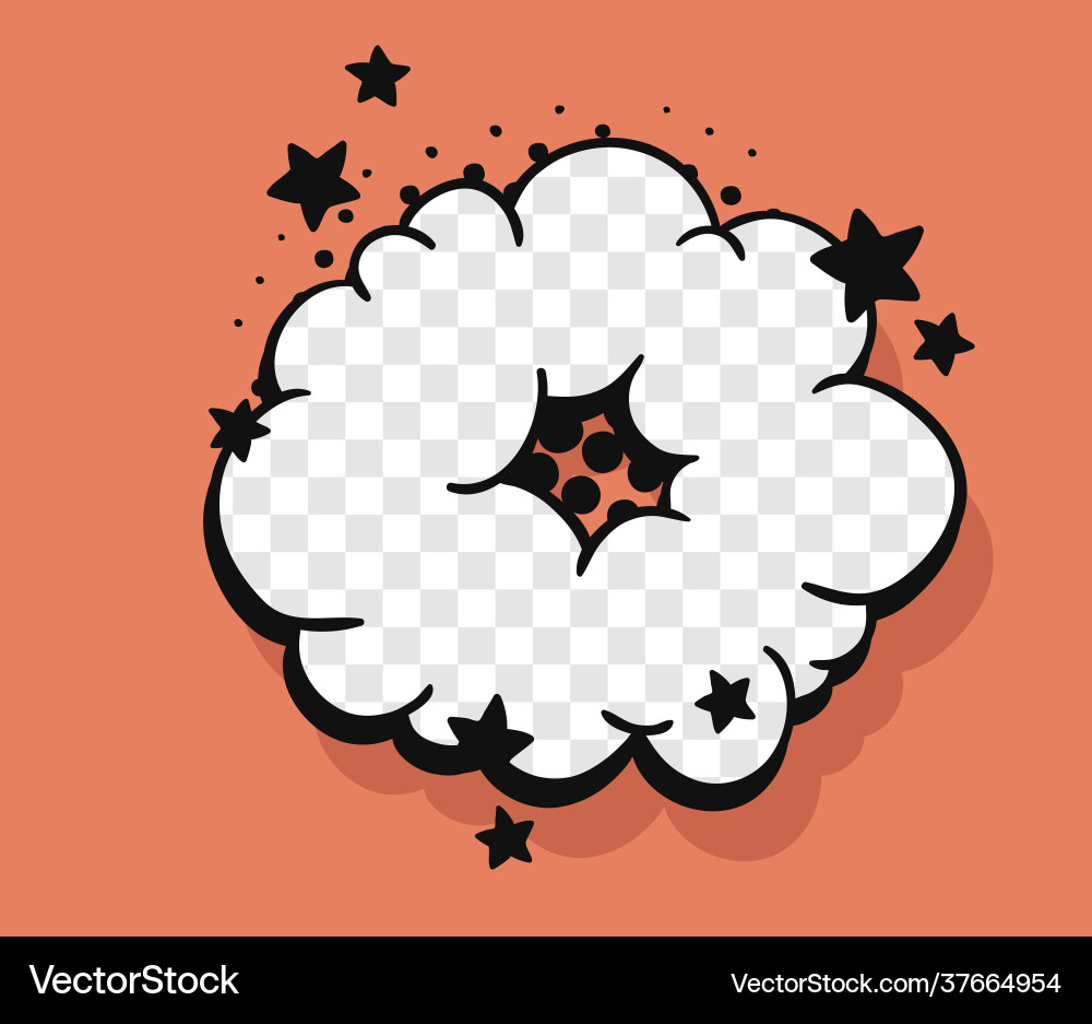 Pop art speech bubble without text Pop art speech bubble without text Vector Image