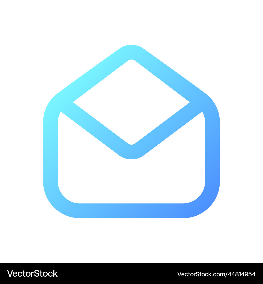 Read message pixel perfect gradient linear ui icon Read message pixel perfect gradient linear ui icon vector image