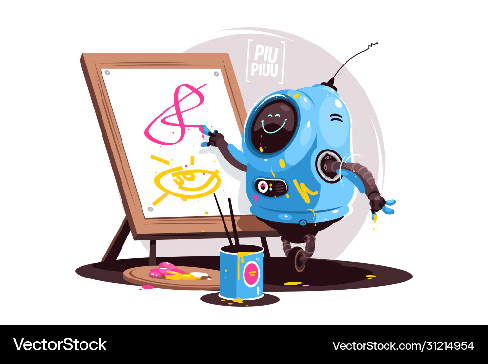 Robot Learning to Write Vector Image