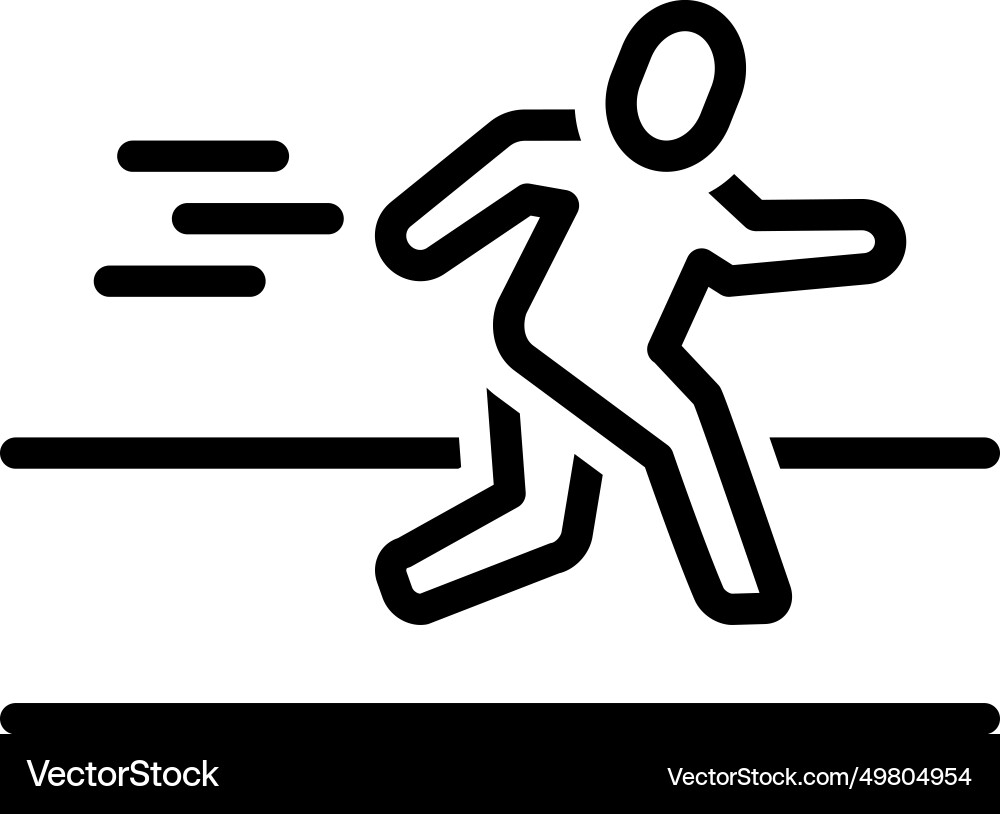 Running Vector Image