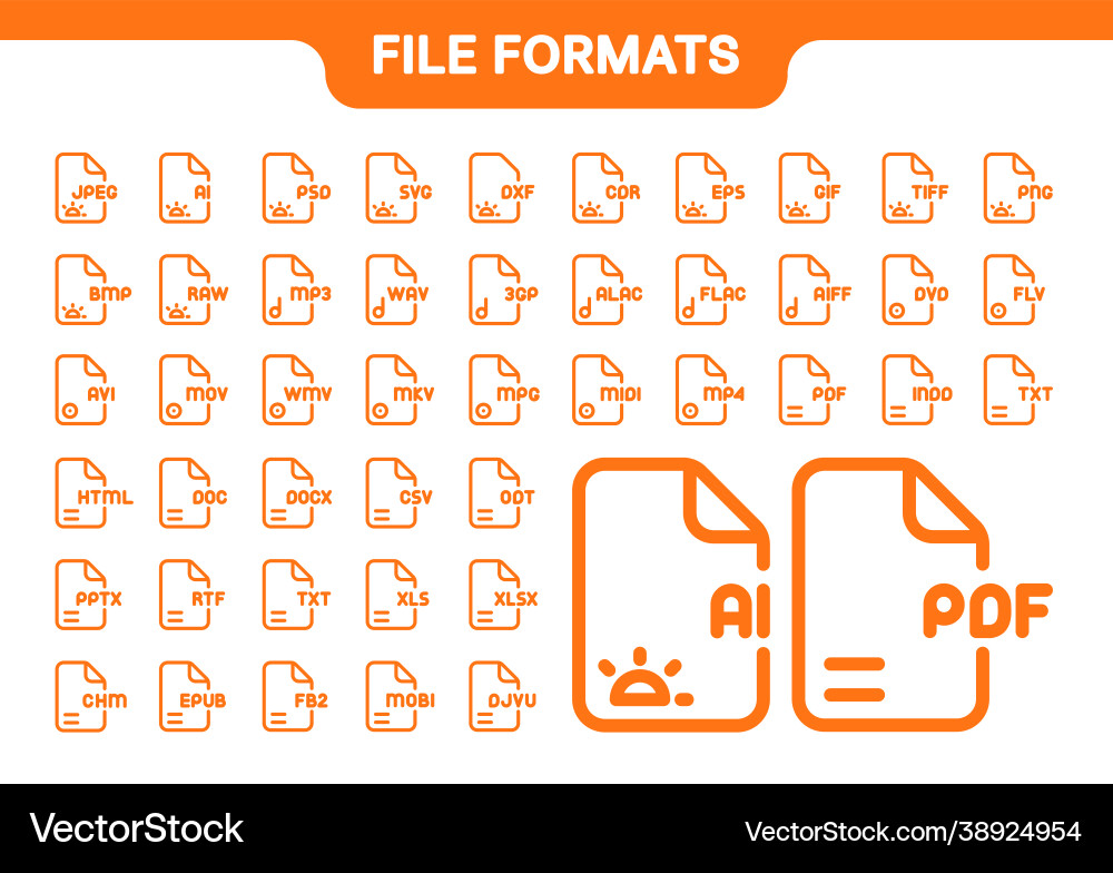 Simple icon set image audio video book file Simple icon set image audio video book file vector image