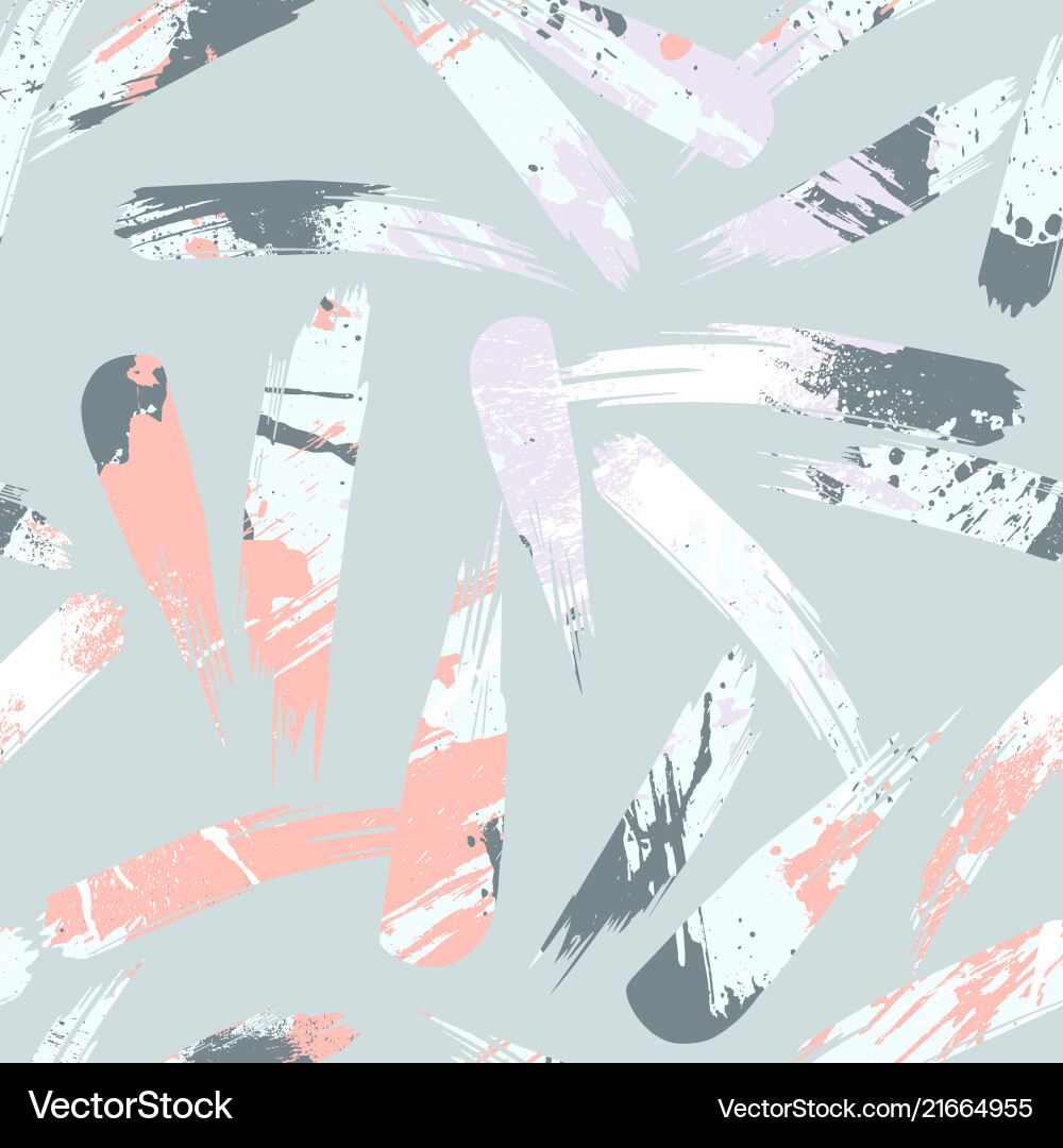 Abstract artistic seamless pattern with strokes Abstract artistic seamless pattern with strokes vector image