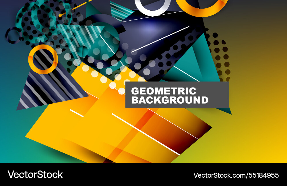 Abstract background geometric design with colorful Abstract background geometric design with colorful vector image