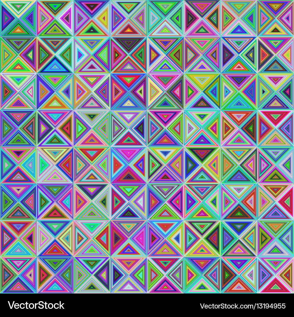 Abstract colorful triangle mosaic background Vector Image