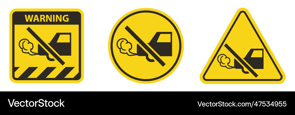 Do not switch on engine symbol Vector Image