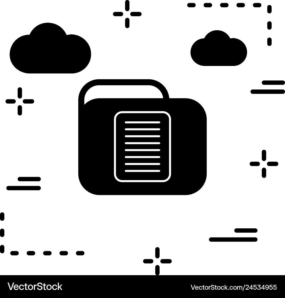 Document folder icon Vector Image
