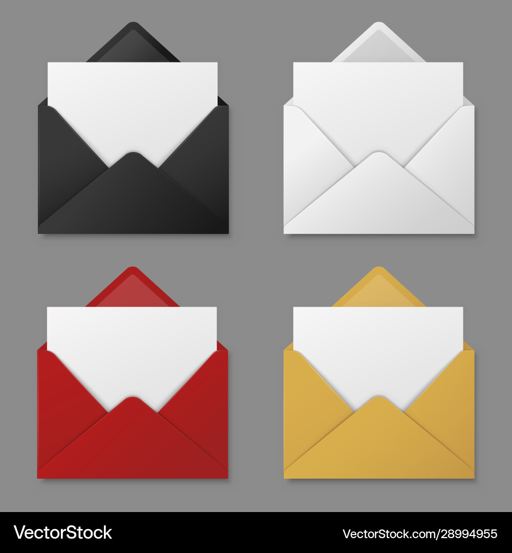 Open Envelope - Mail Icons Royalty Free Vector Image
