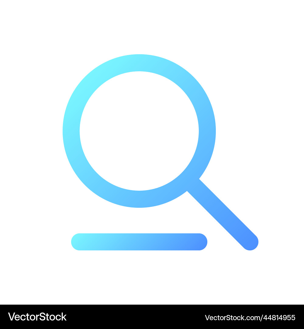 Searching tool pixel perfect gradient linear ui Searching tool pixel perfect gradient linear ui Vector Image