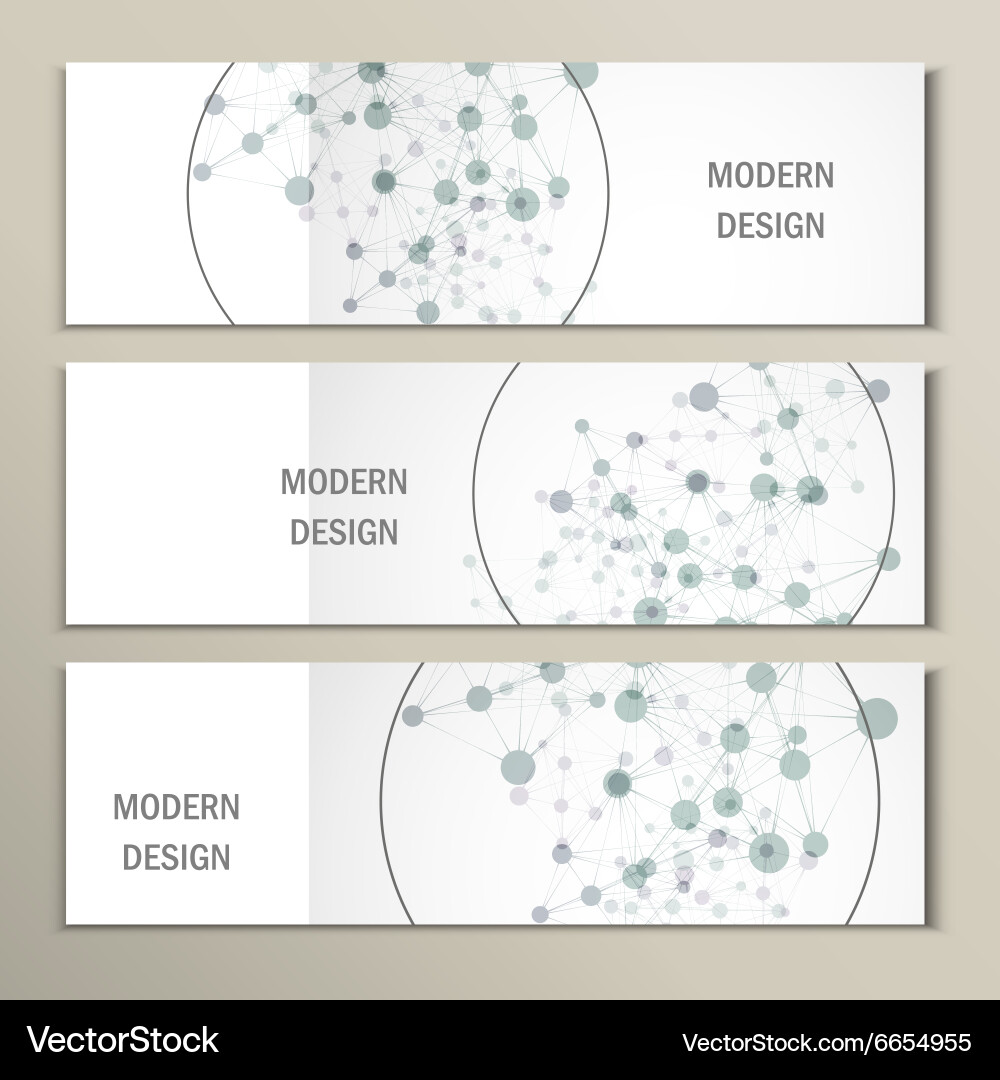 Set network design vector image