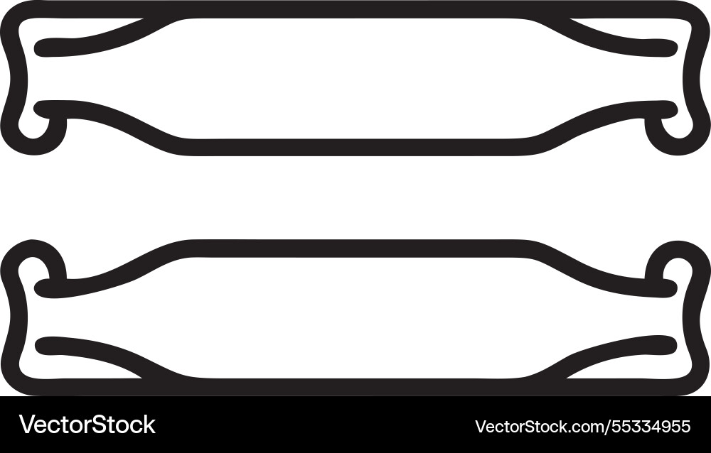 Set of horizontal abstract web banner design vector image