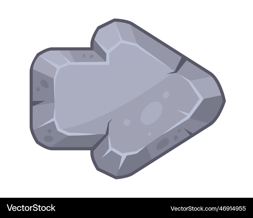 Stone Pointer Arrow Graphic vector image