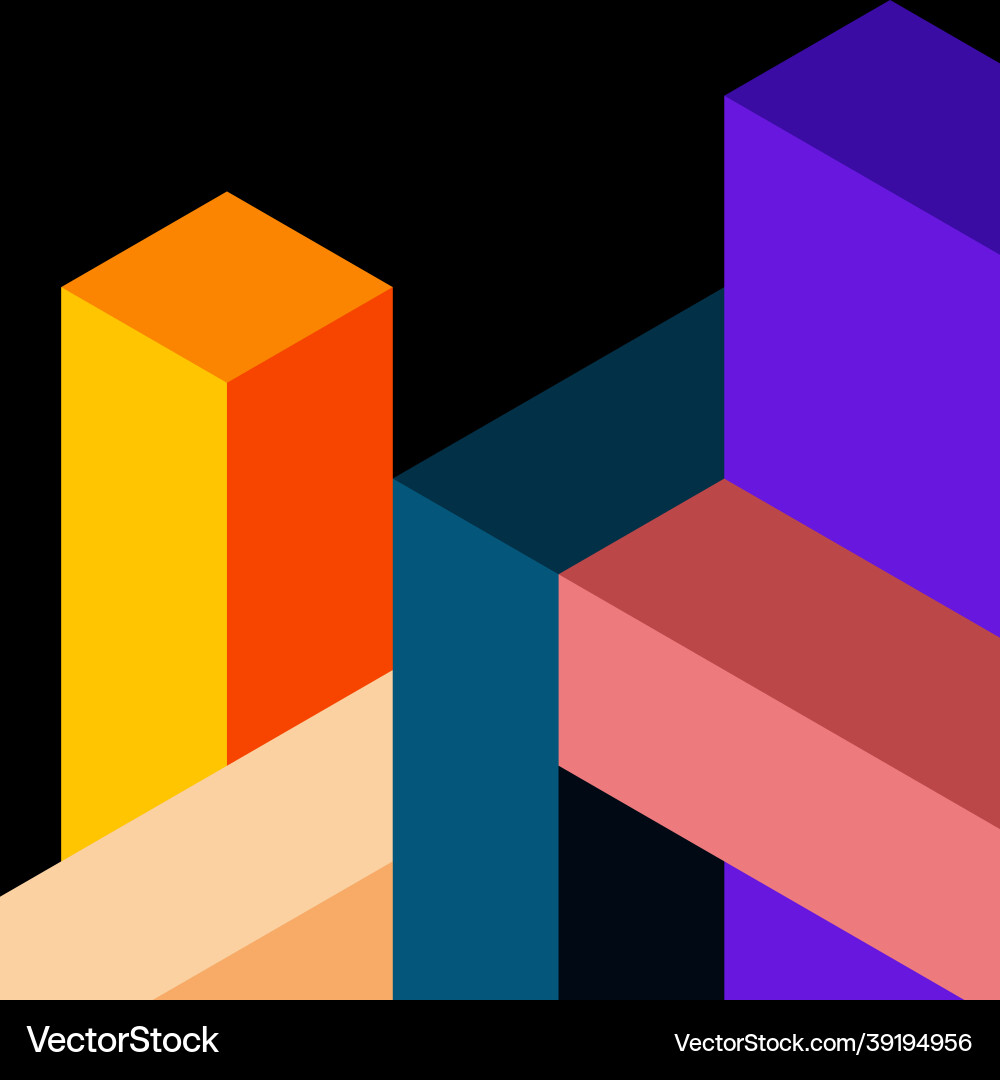 Abstract background 3d cubes cubic elements Abstract background 3d cubes cubic elements vector image