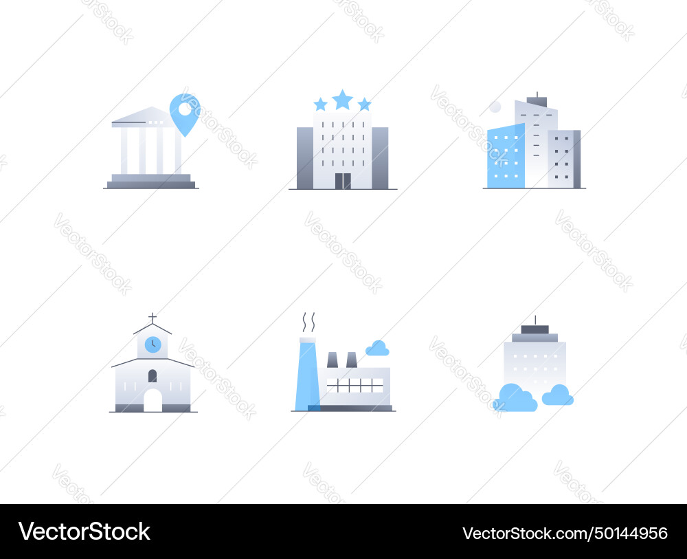 City buildings and infrastructure - flat design City buildings and infrastructure - flat design vector image