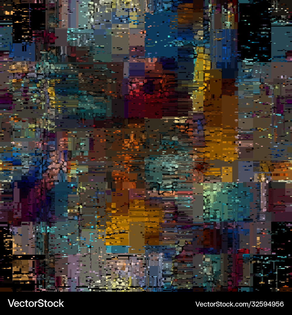 Digital Glitch Pattern Vector Image