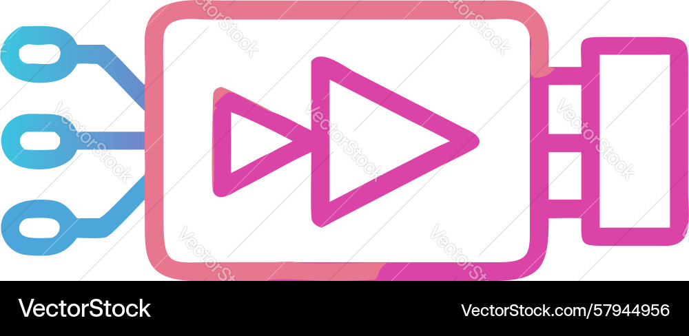 Fast Forward Data Icon Vector Image
