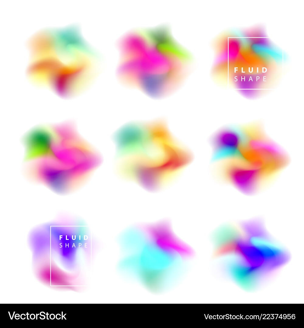 Fluid Color Splash Background vector image