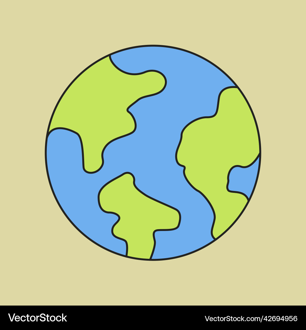 Global environment icon design element Vector Image
