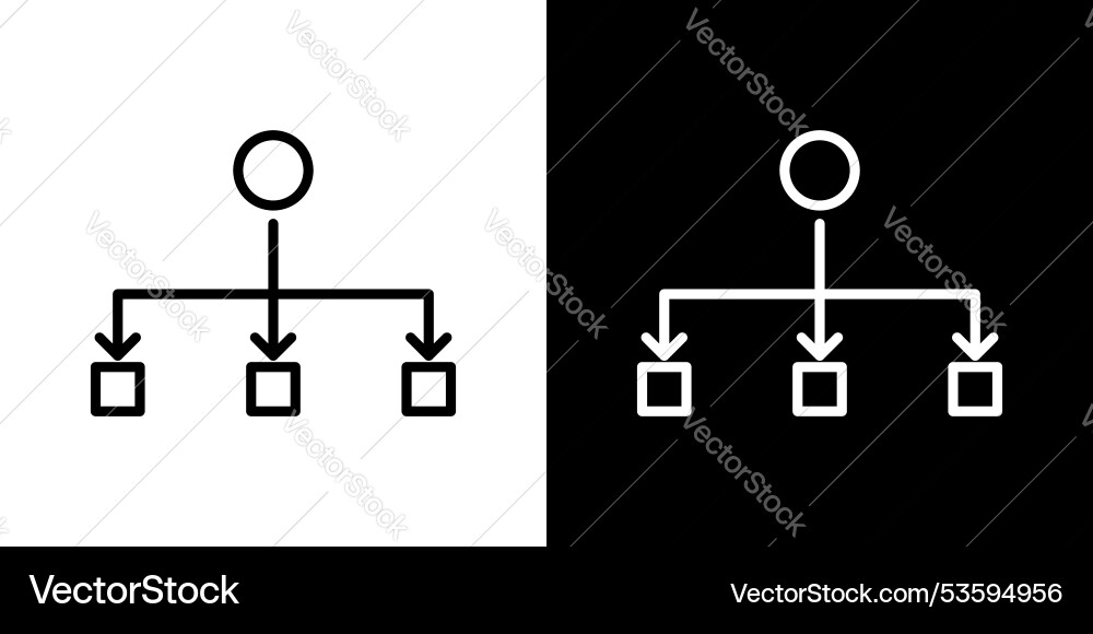 Load balancer thin line icon set vector image
