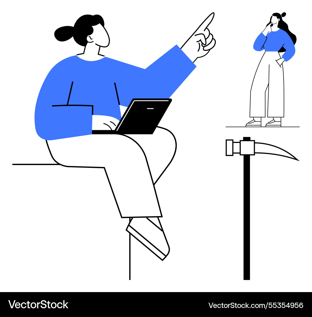 Modern working methods and remote collaboration Modern working methods and remote collaboration Vector Image