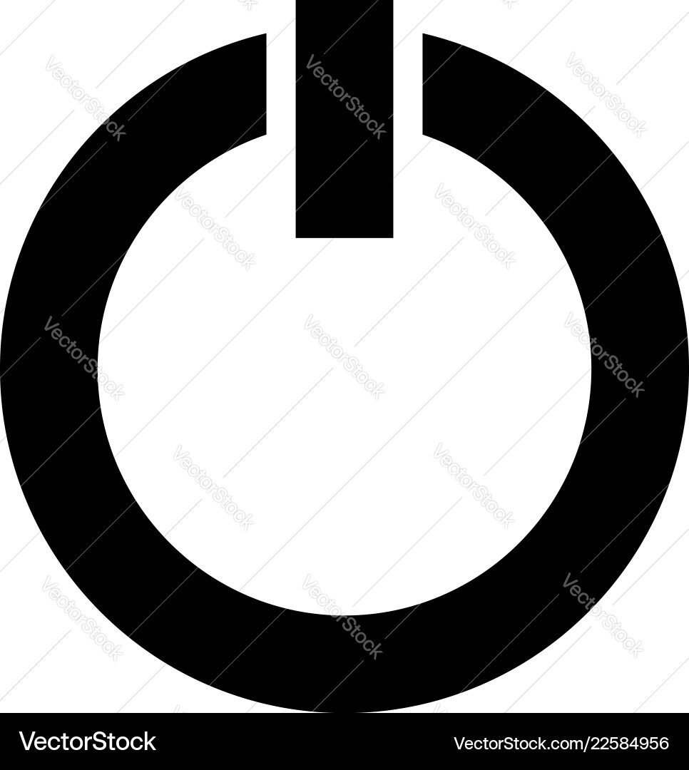 Power Button Icon - On/Off Symbol vector image