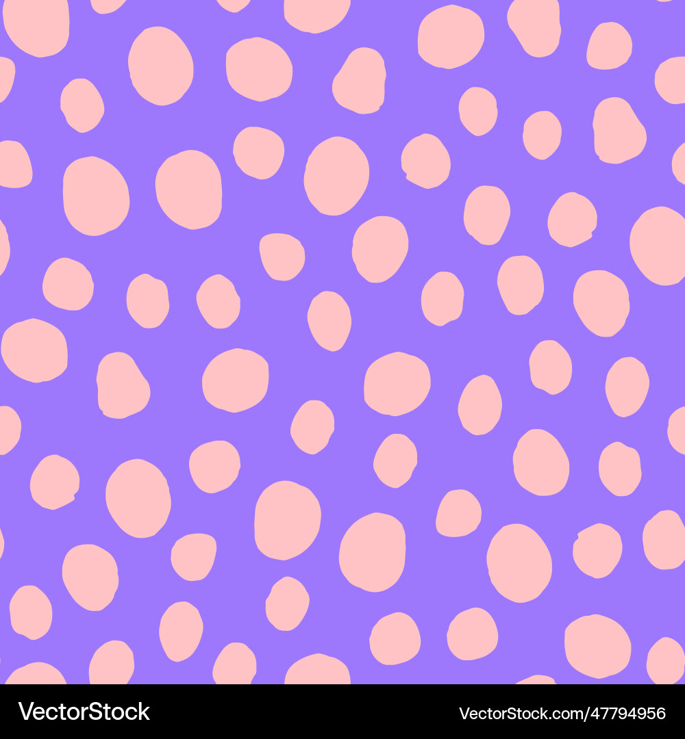 Seamless polka dots pattern abstract background Vector Image