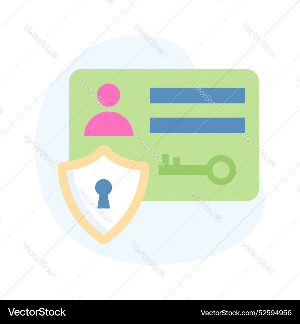 Secure identity Vector Image