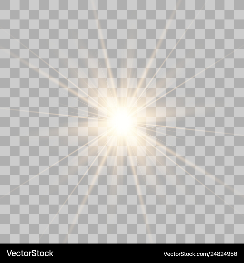 Star explodes on transparent background Star explodes on transparent background vector image