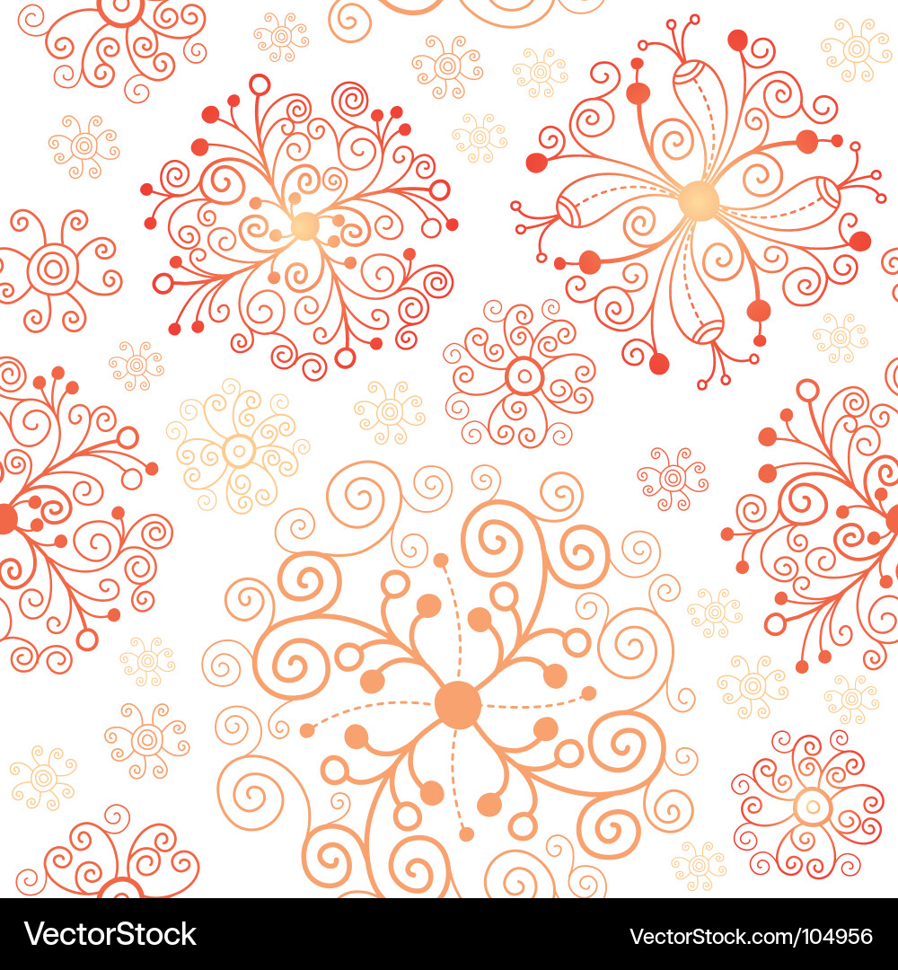 Winter Snowflake Pattern vector image