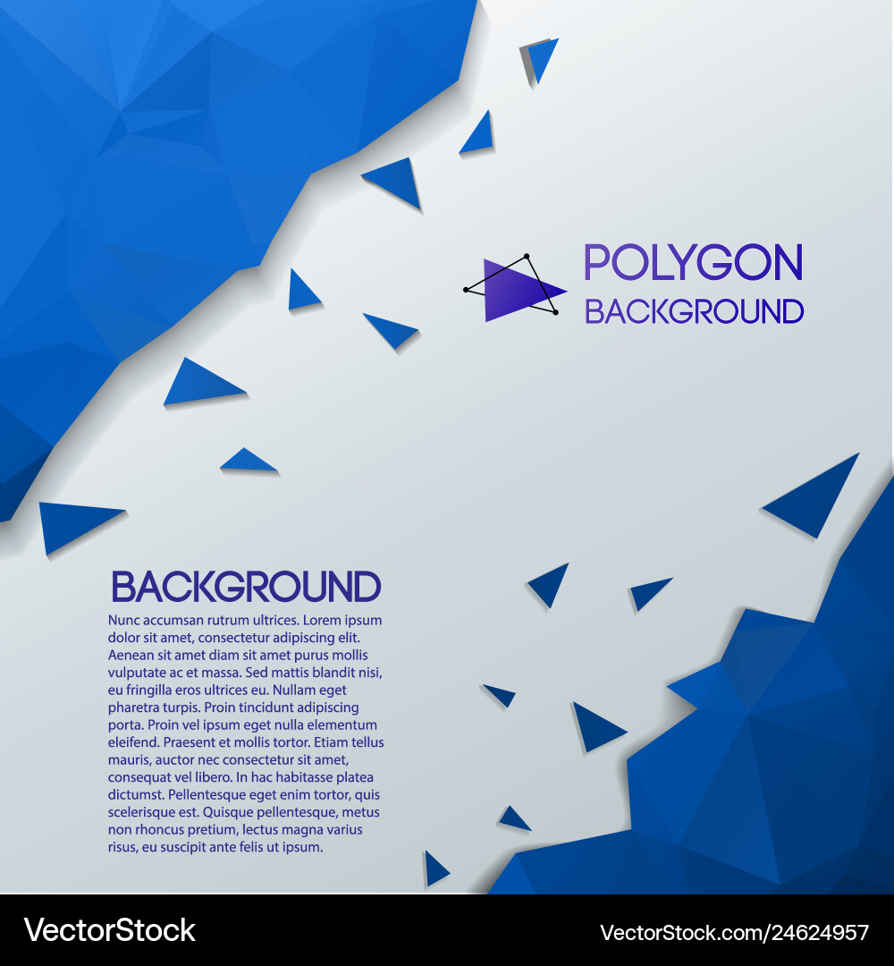 Abstract background with triangular chips vector image