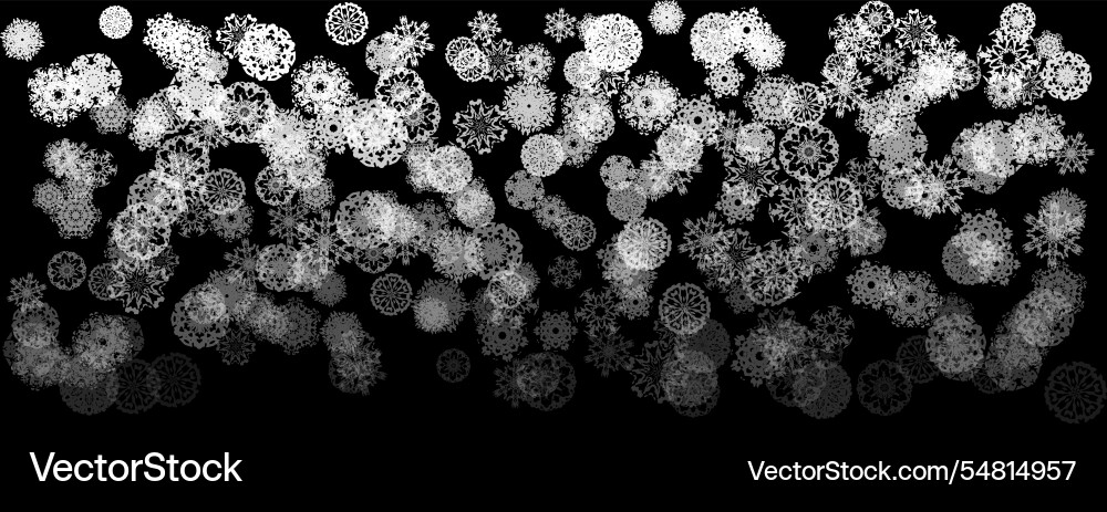 Abstract pattern of falling transparent snowflakes Abstract pattern of falling transparent snowflakes Vector Image