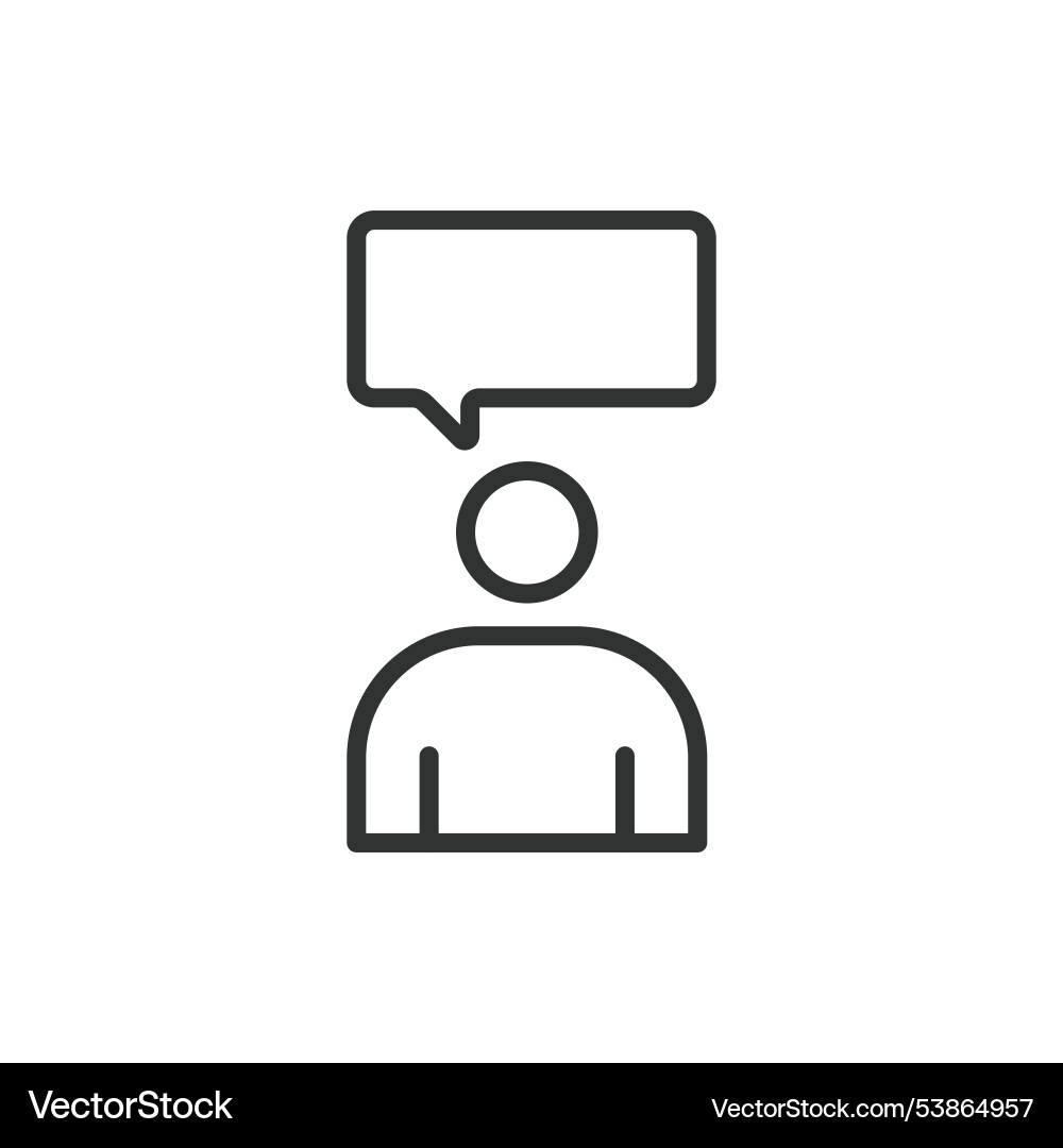 Answer icons in line design response Answer icons in line design response vector image