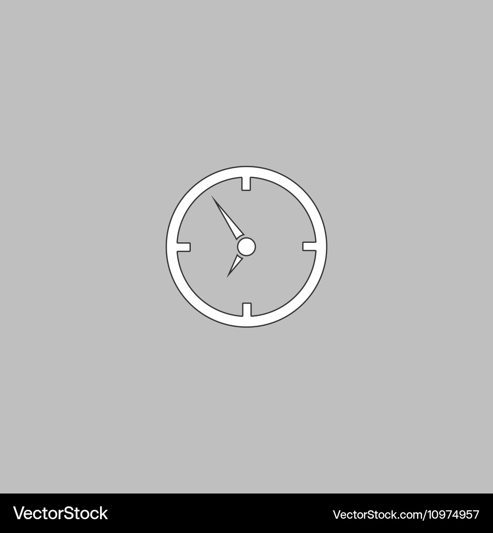 Clock computer symbol vector image