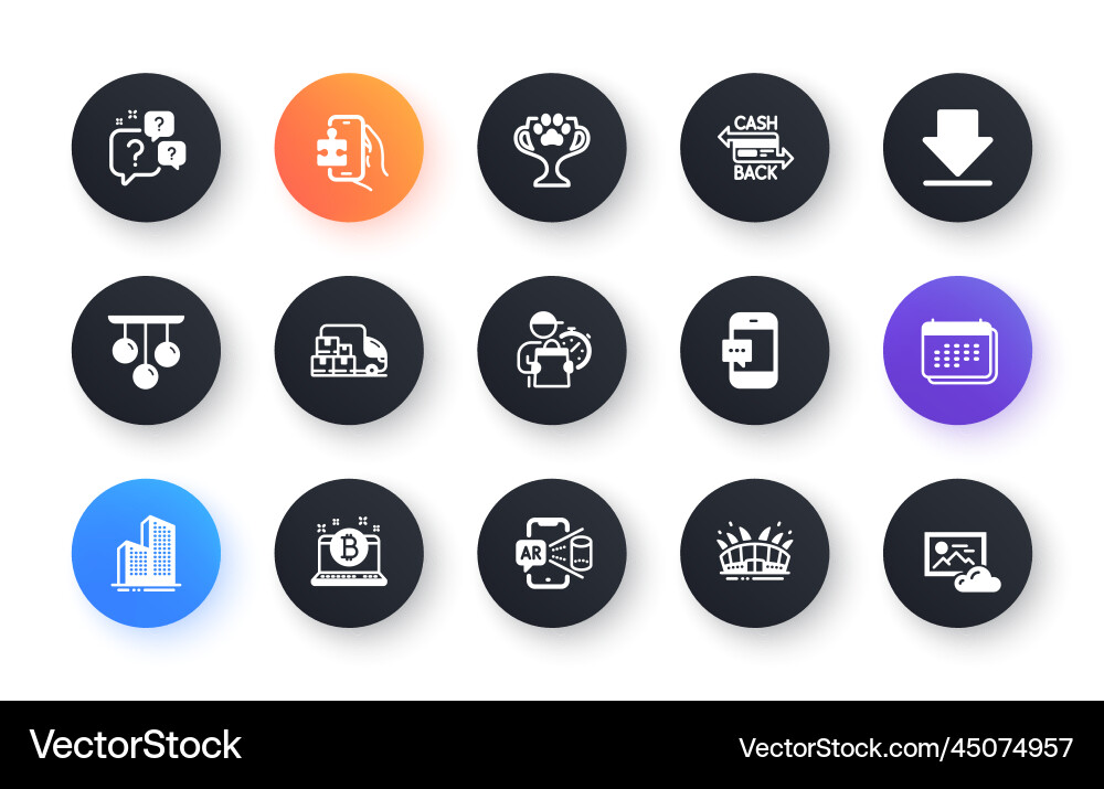 Minimal set of downloading question bubbles Minimal set of downloading question bubbles Vector Image