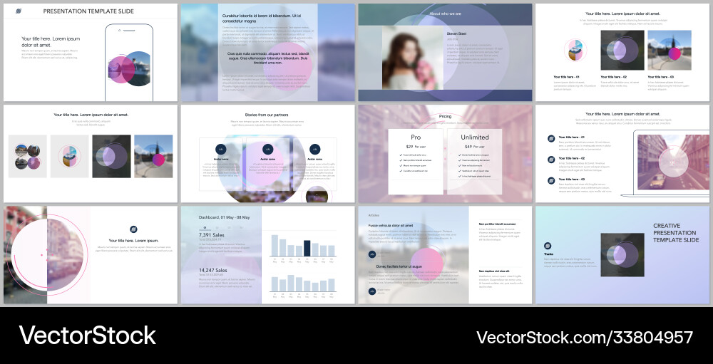 Presentation design templates multipurpose Presentation design templates multipurpose vector image