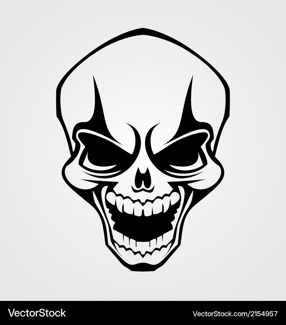 Skull tribal Vector Image