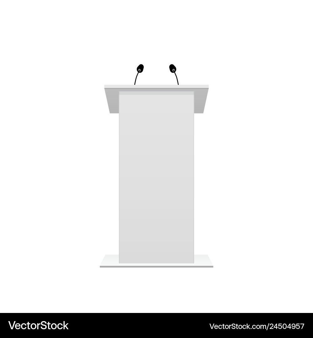 Tribune podium rostrum Sprachstand Tribune podium rostrum Sprachstand vektorbild