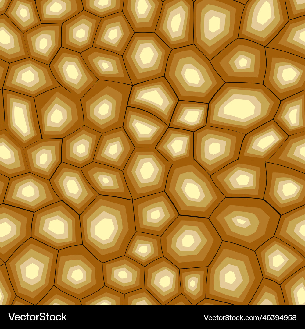 Abstract modern turtle shell seamless pattern vector image