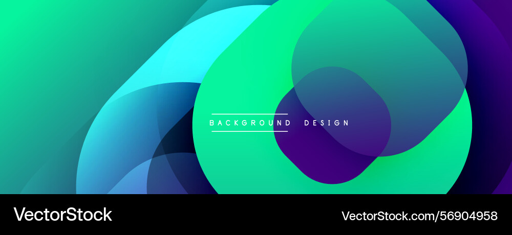 Abstract vibrant gradients overlap creating Abstract vibrant gradients overlap creating Vector Image